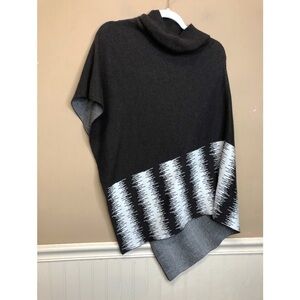 Indigenous Brown Cape Poncho Style Sweater Size One Size NWT